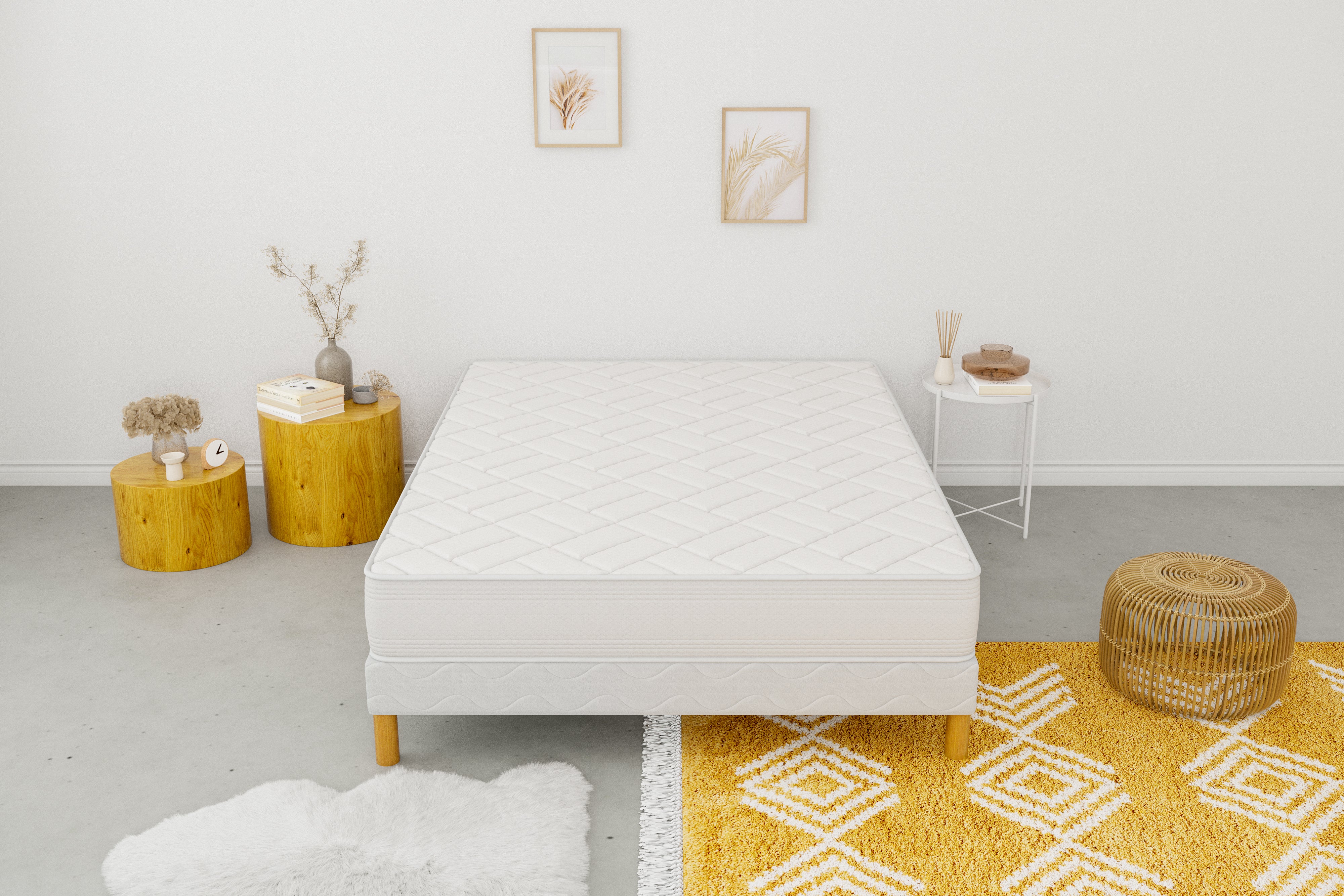Ensemble ZEN Sommier + Matelas Hauteur 20cm