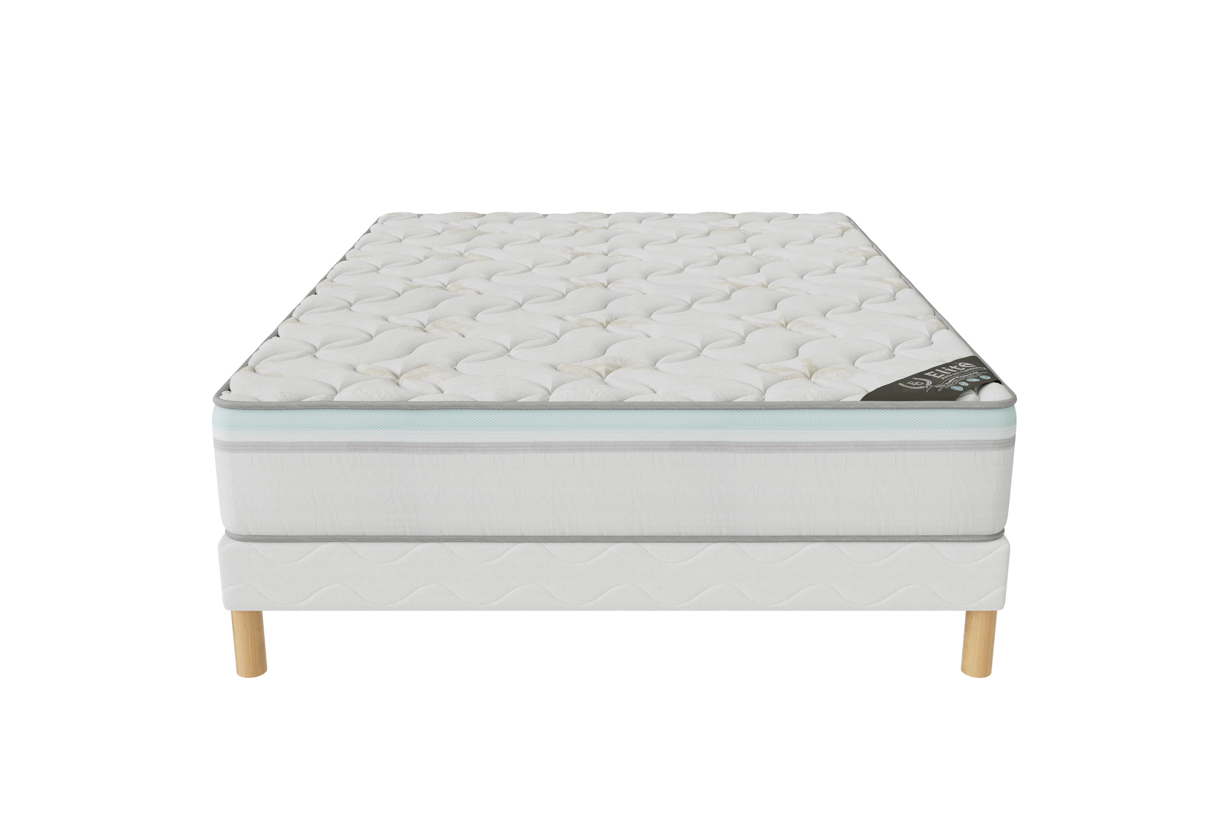 Ensemble ALOE VERA Sommier + Matelas Hauteur 27cm