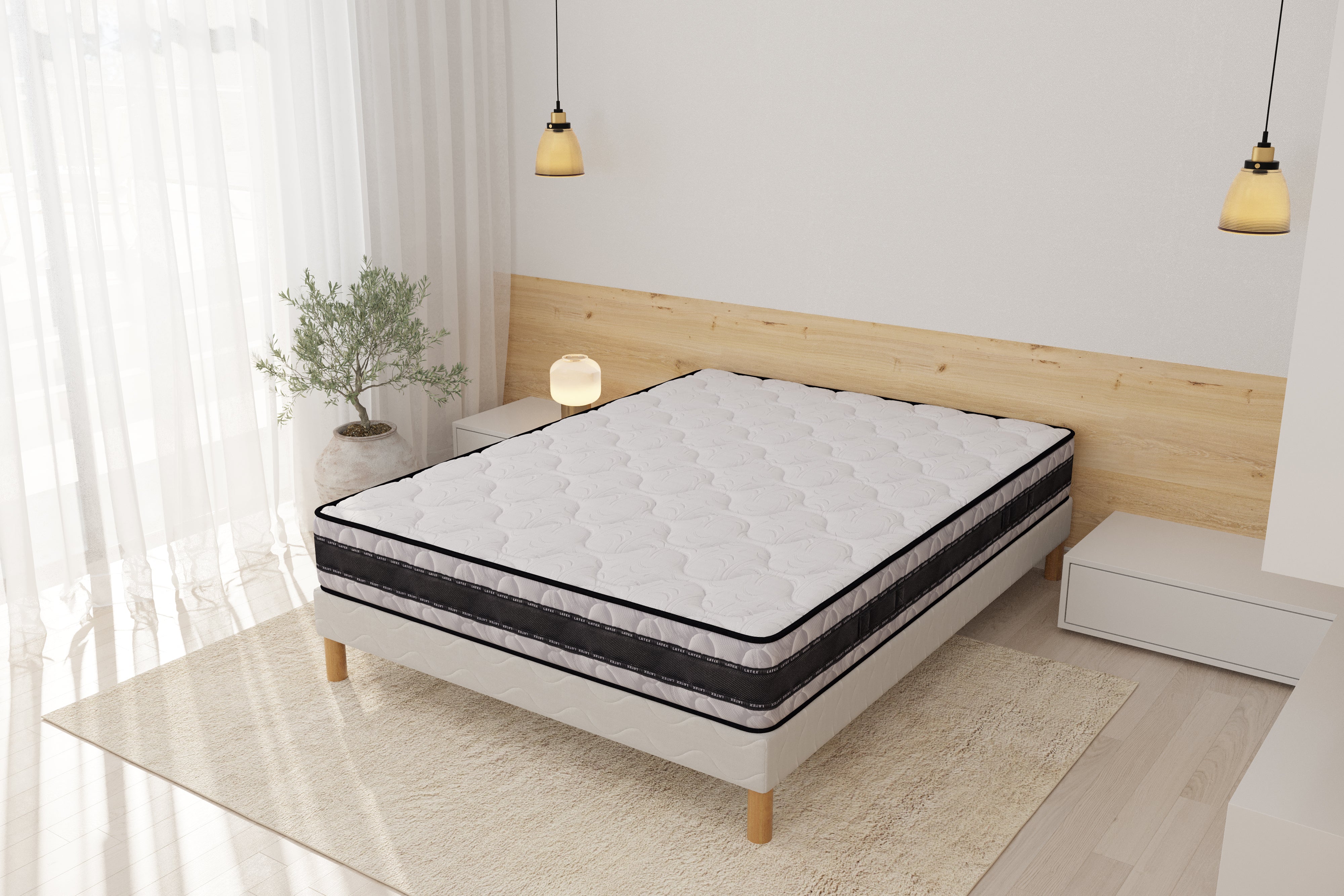 Ensemble MEDICARE Sommier + Matelas Latex