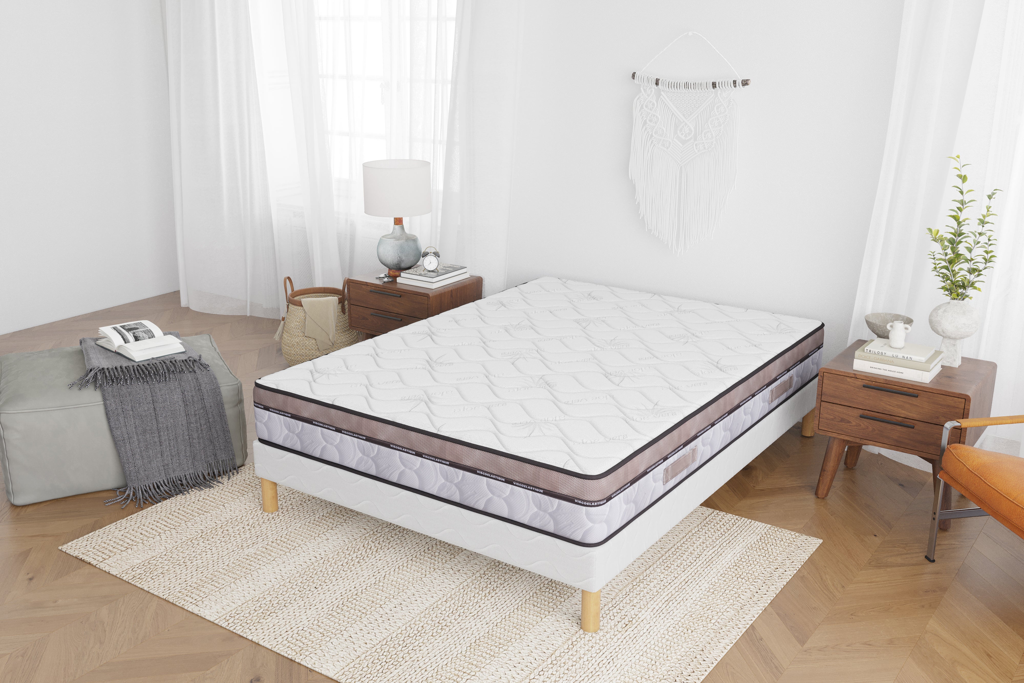 Ensemble NATURA Sommier + Matelas Memory