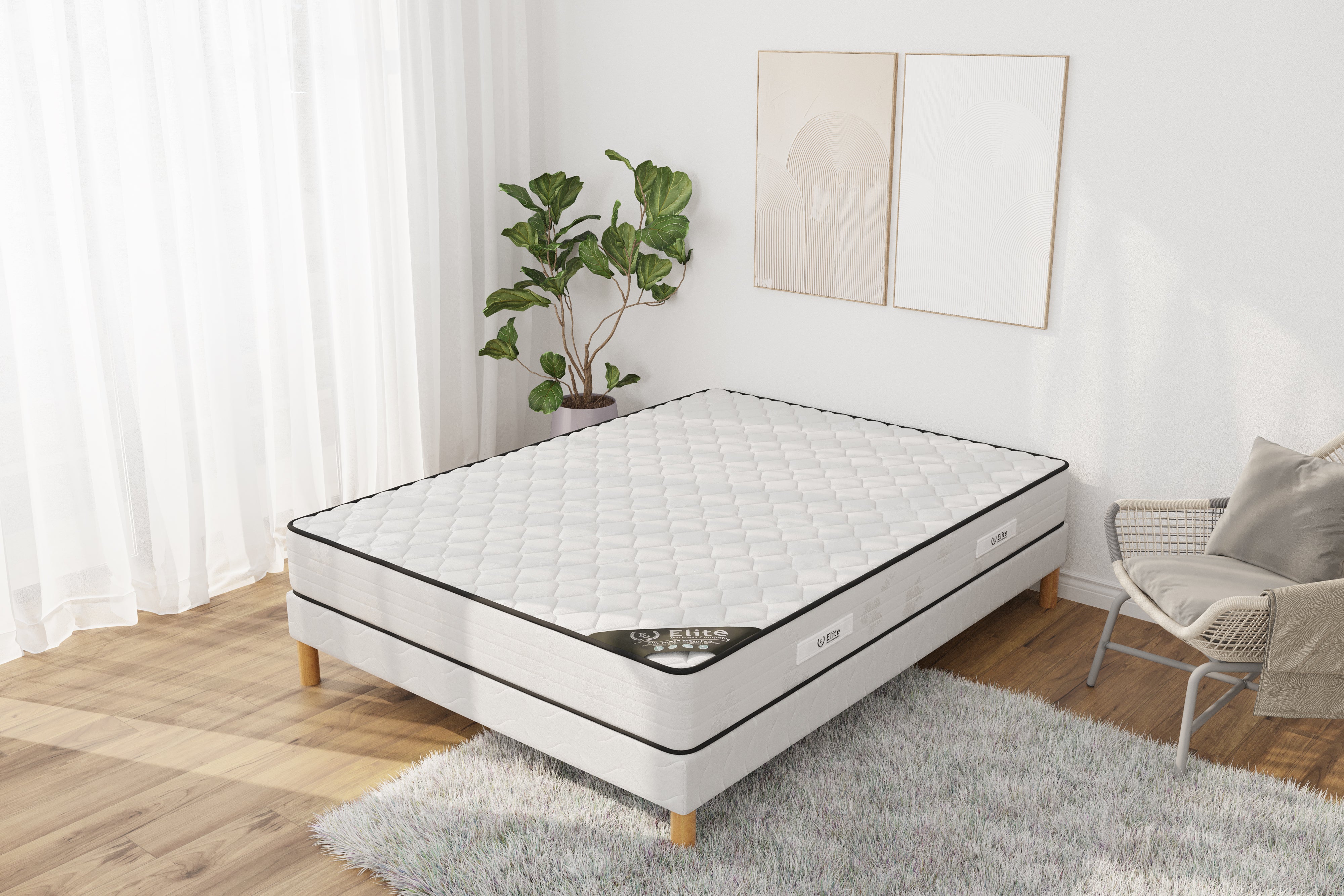 Ensemble MEDICALTEX Sommier + Matelas Hauteur 20cm