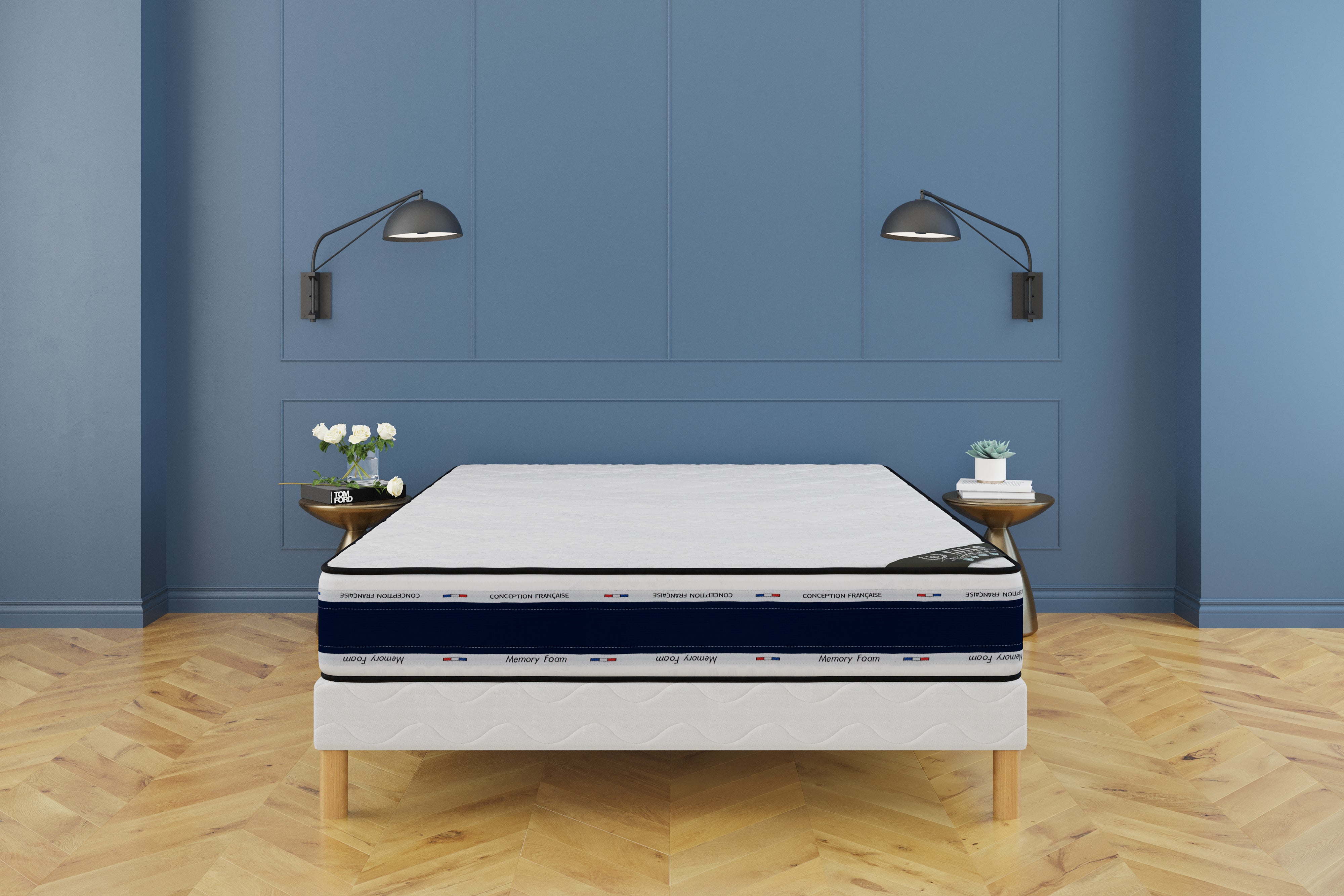 Matelas BLUE MEMORY Hauteur 22cm Mémoire de forme