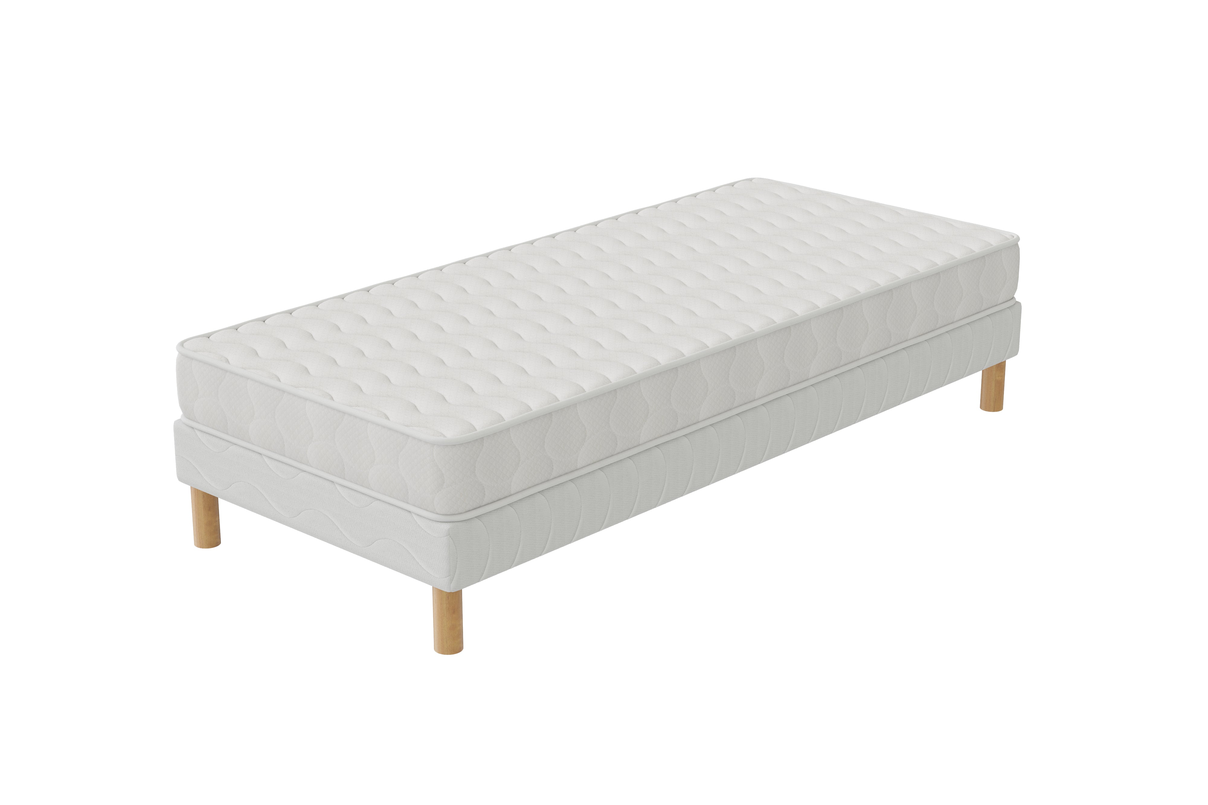 Ensemble CONFORT Sommier + Matelas Hauteur 15cm