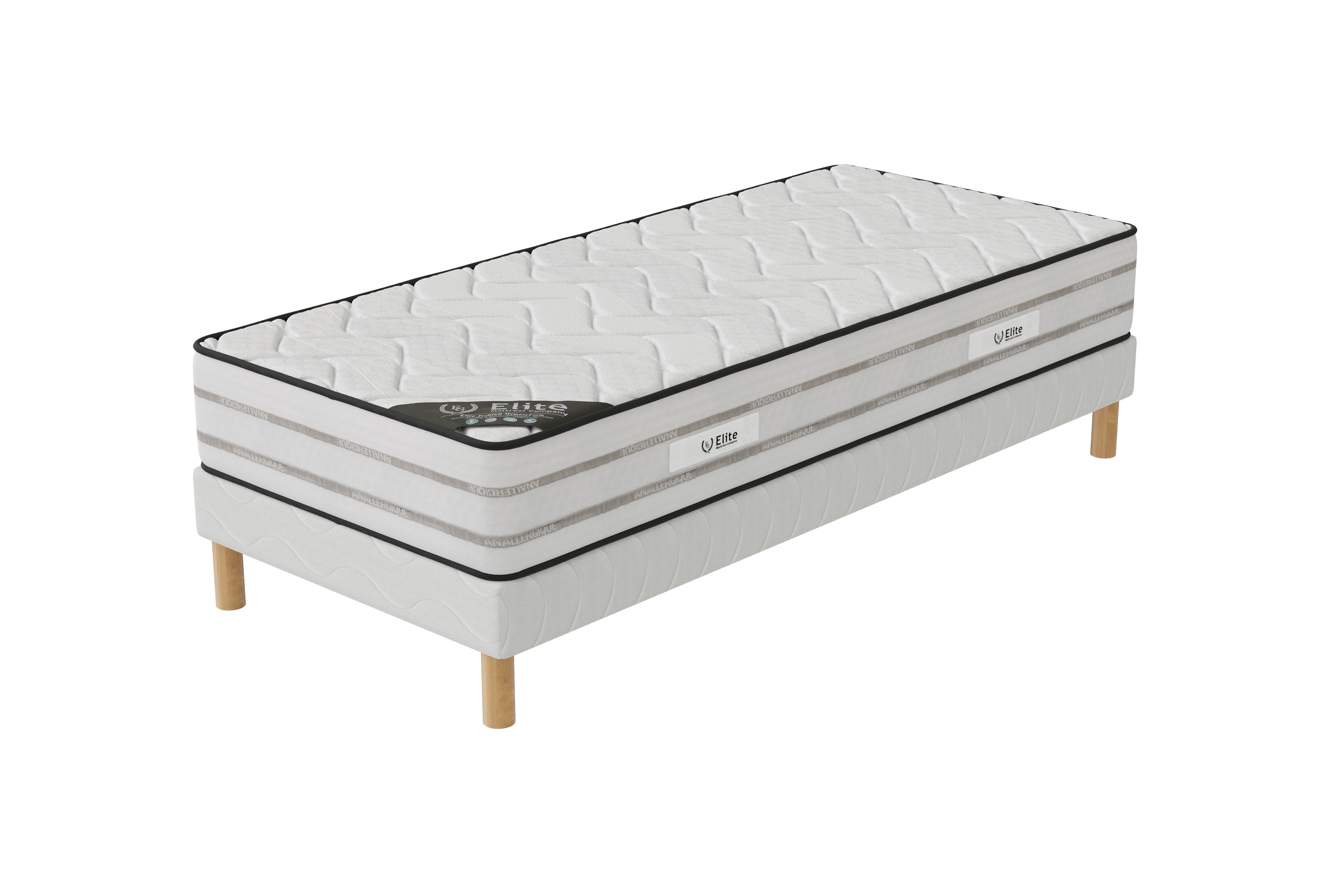 Ensemble MEMORYFOAM Sommier + Matelas Hauteur 25cm