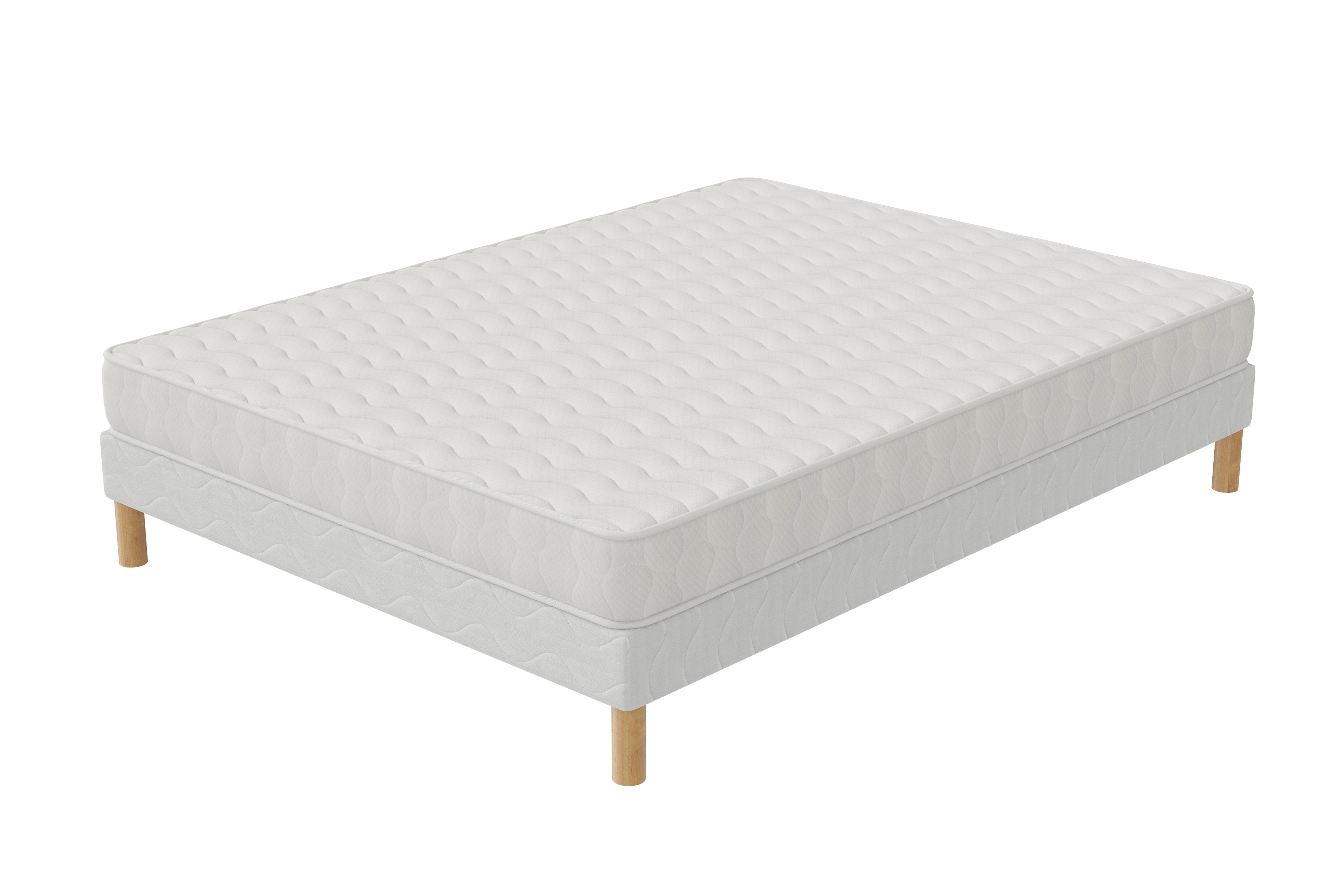 Ensemble CONFORT Sommier + Matelas Hauteur 15cm