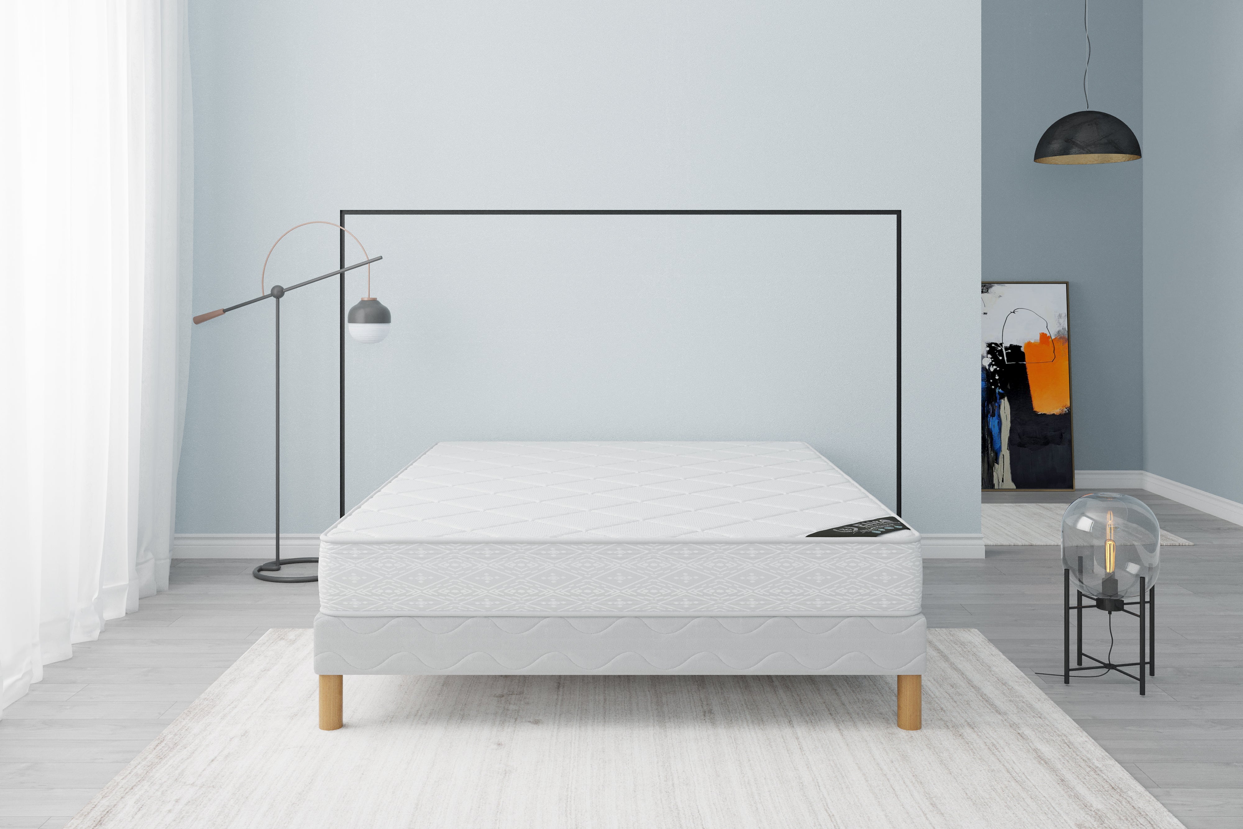 Ensemble SENSO Sommier + Matelas Hauteur 17cm