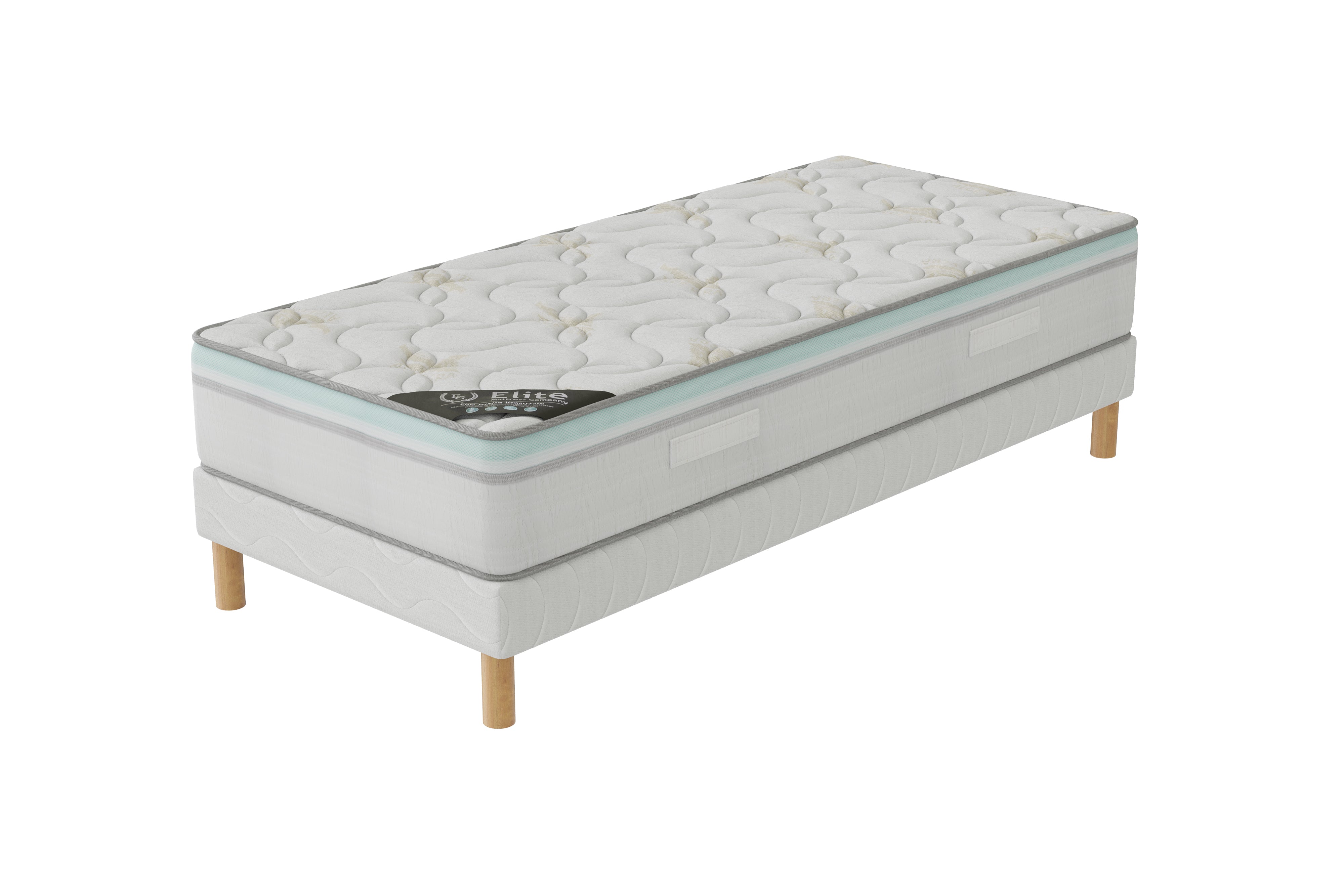 Ensemble ALOE VERA Sommier + Matelas Hauteur 27cm